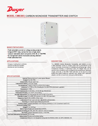 Thumbnail of document Data Sheet - CMS300 Carbon Monoxide Transmitter & Switch